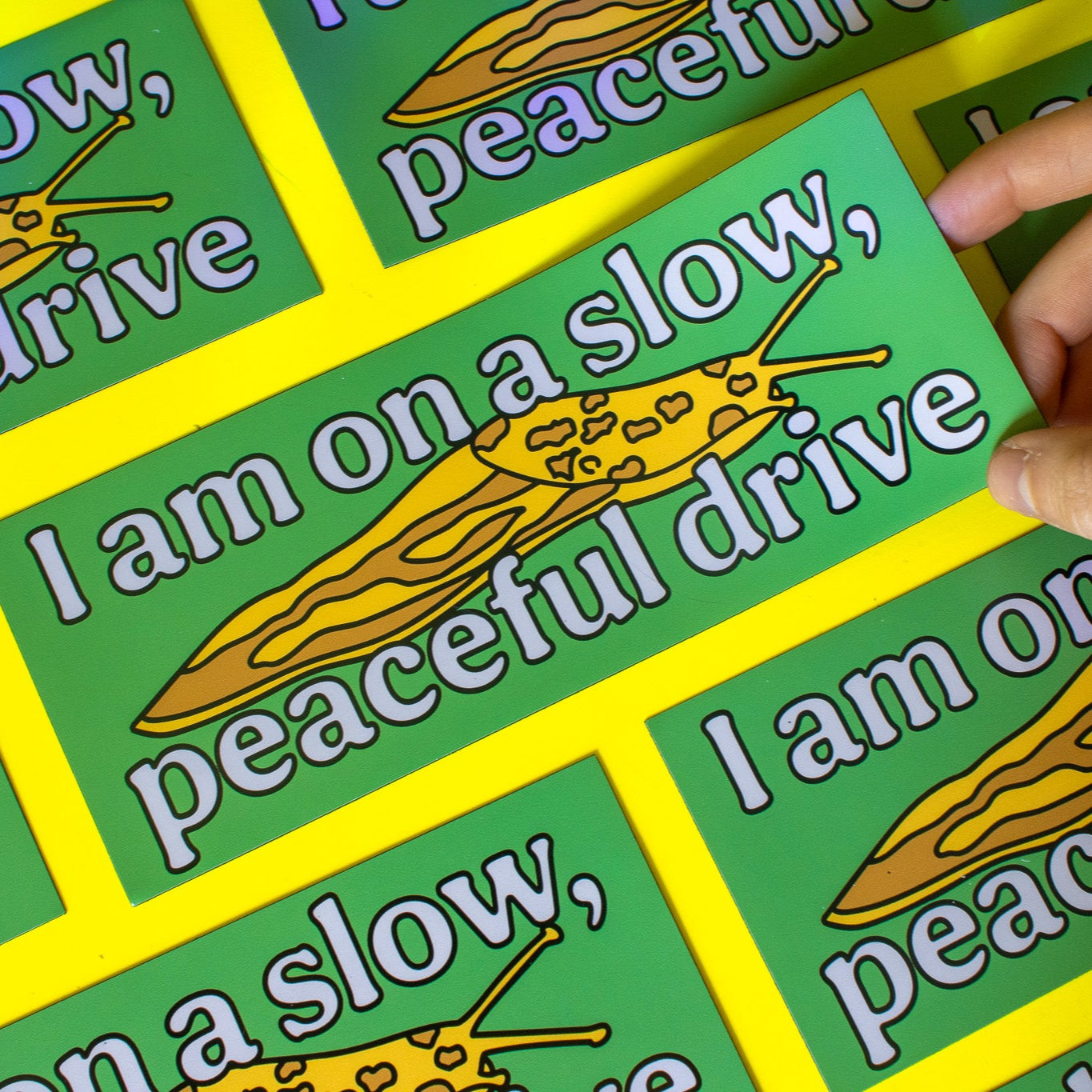 Slow Peaceful Drive Bumper Magnet