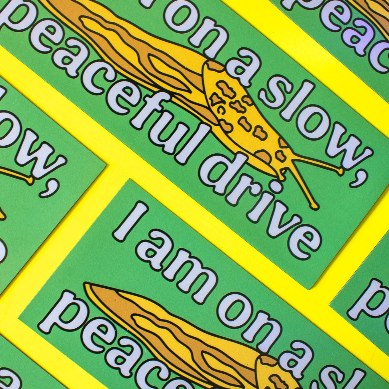 Slow Peaceful Drive Bumper Magnet