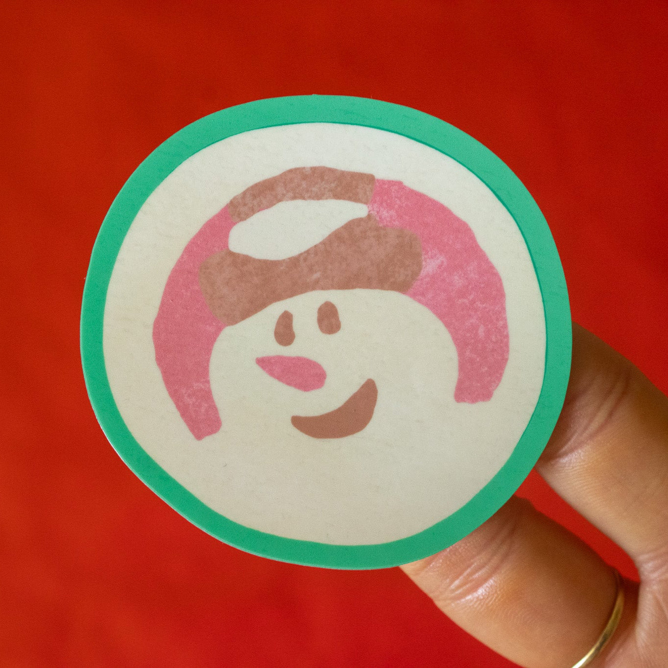 Snowman Christmas Sugar Cookie