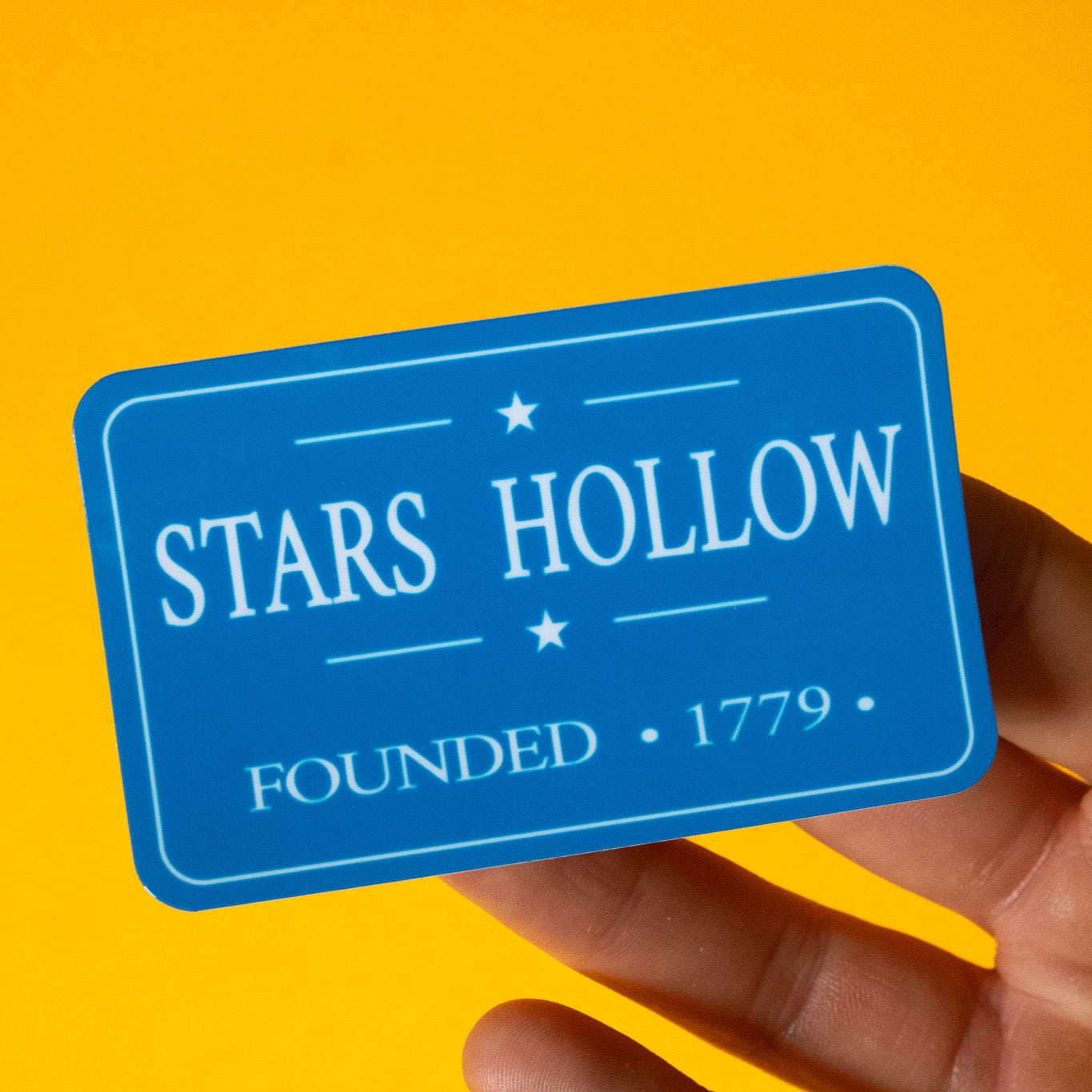 Stars Hollow Sign Vinyl Sticker