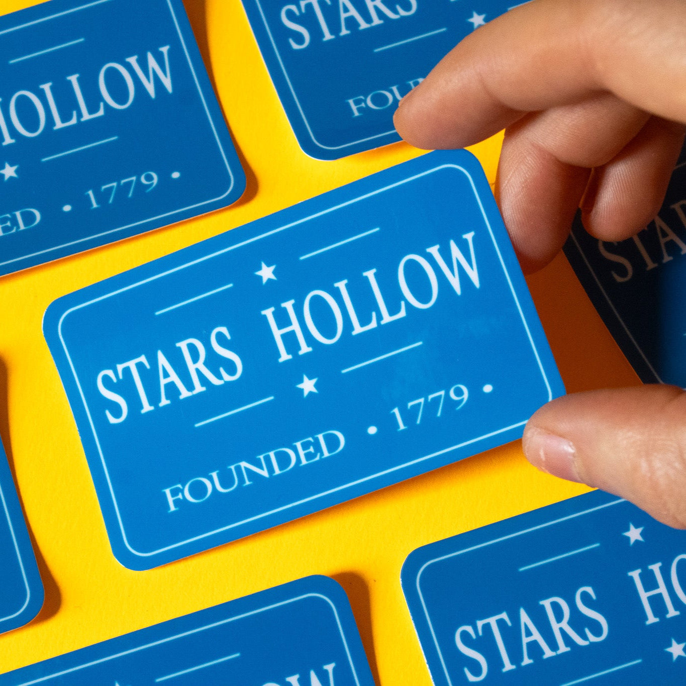 Stars Hollow Sign Vinyl Sticker
