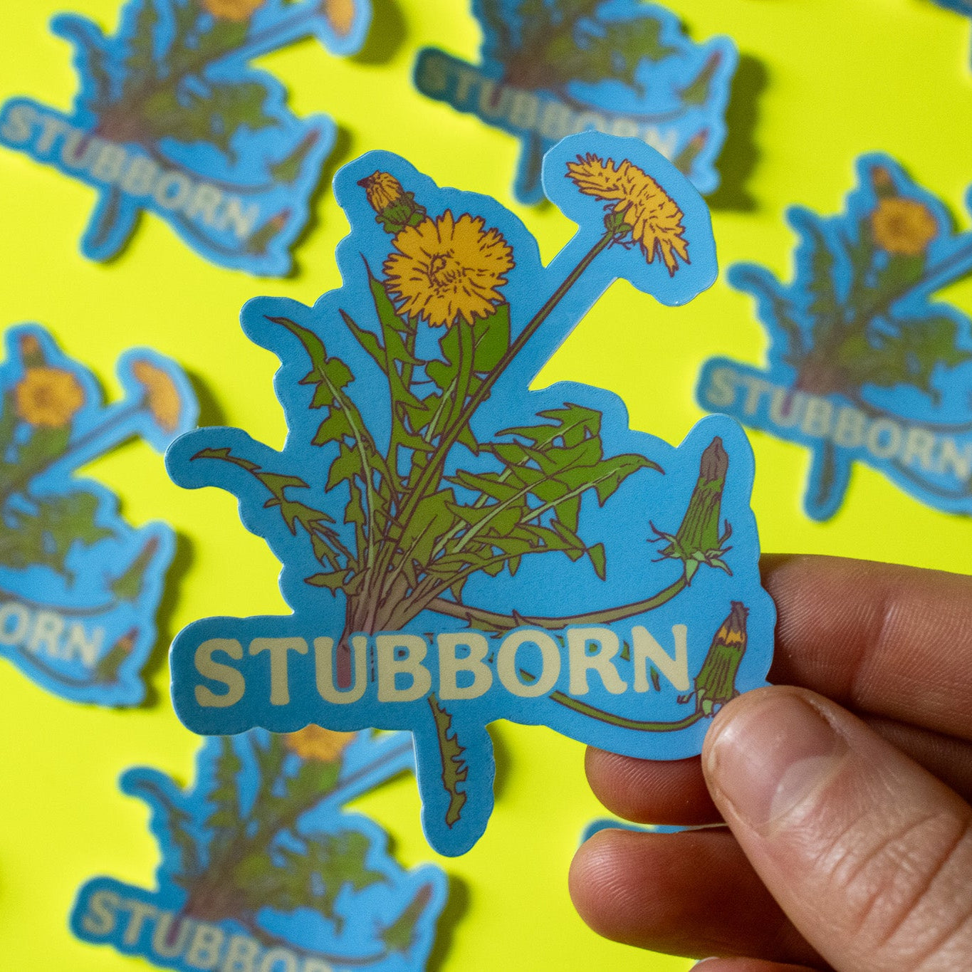 Stubborn Dandelions Vinyl Sticker