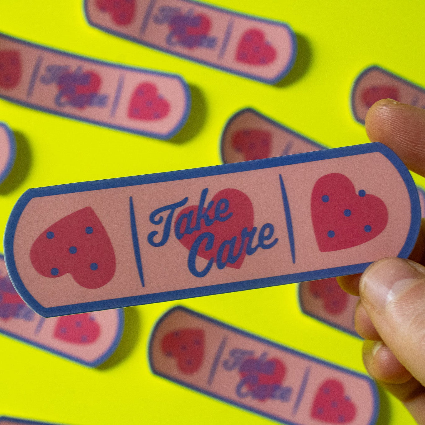 Take Care Bandaid Vinyl Sticker