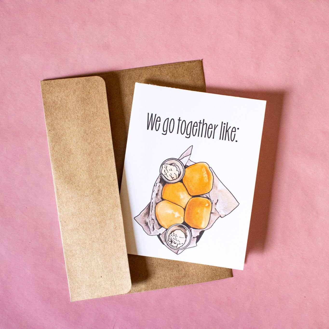 Texas Rolls and Butter Greeting Card