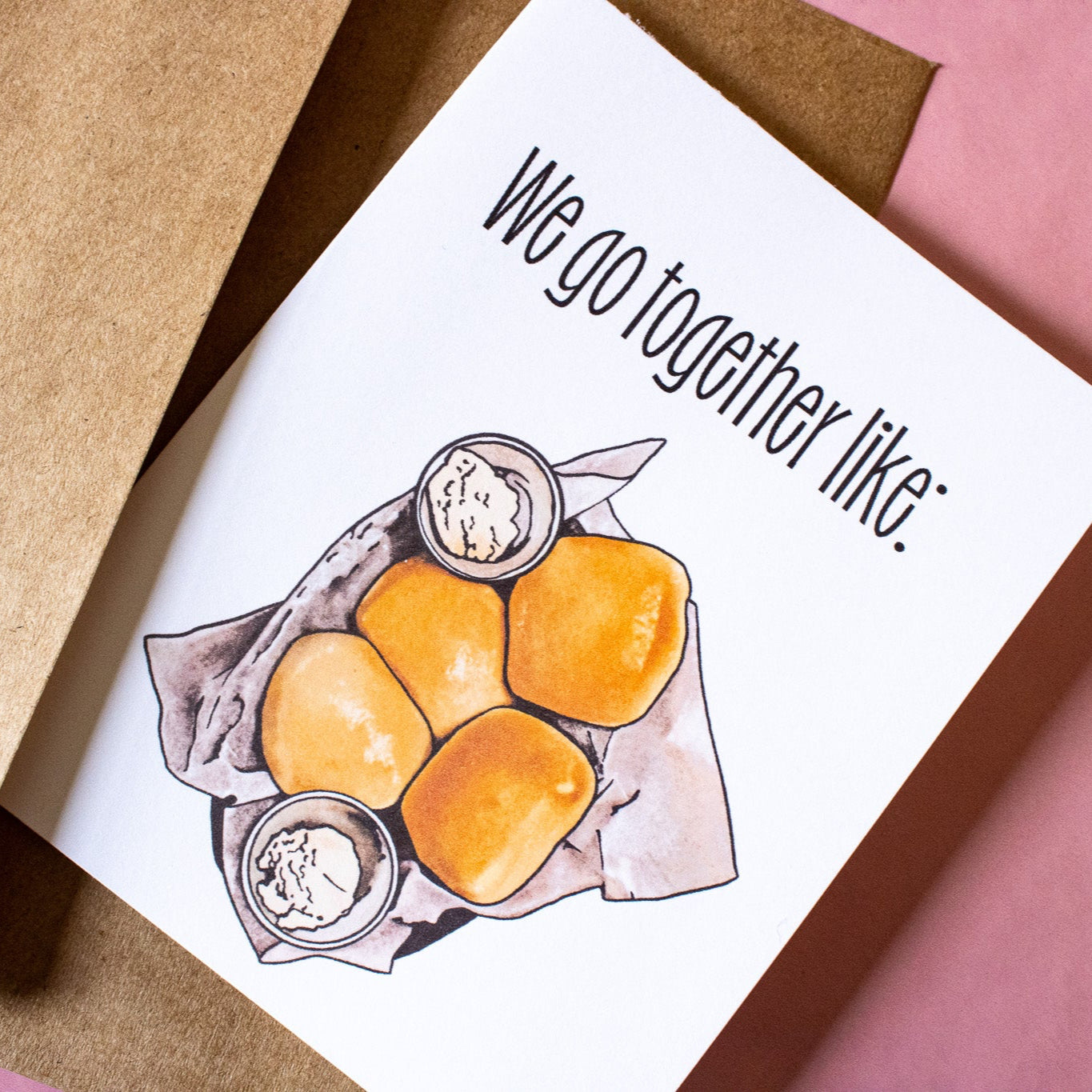 Texas Rolls and Butter Greeting Card