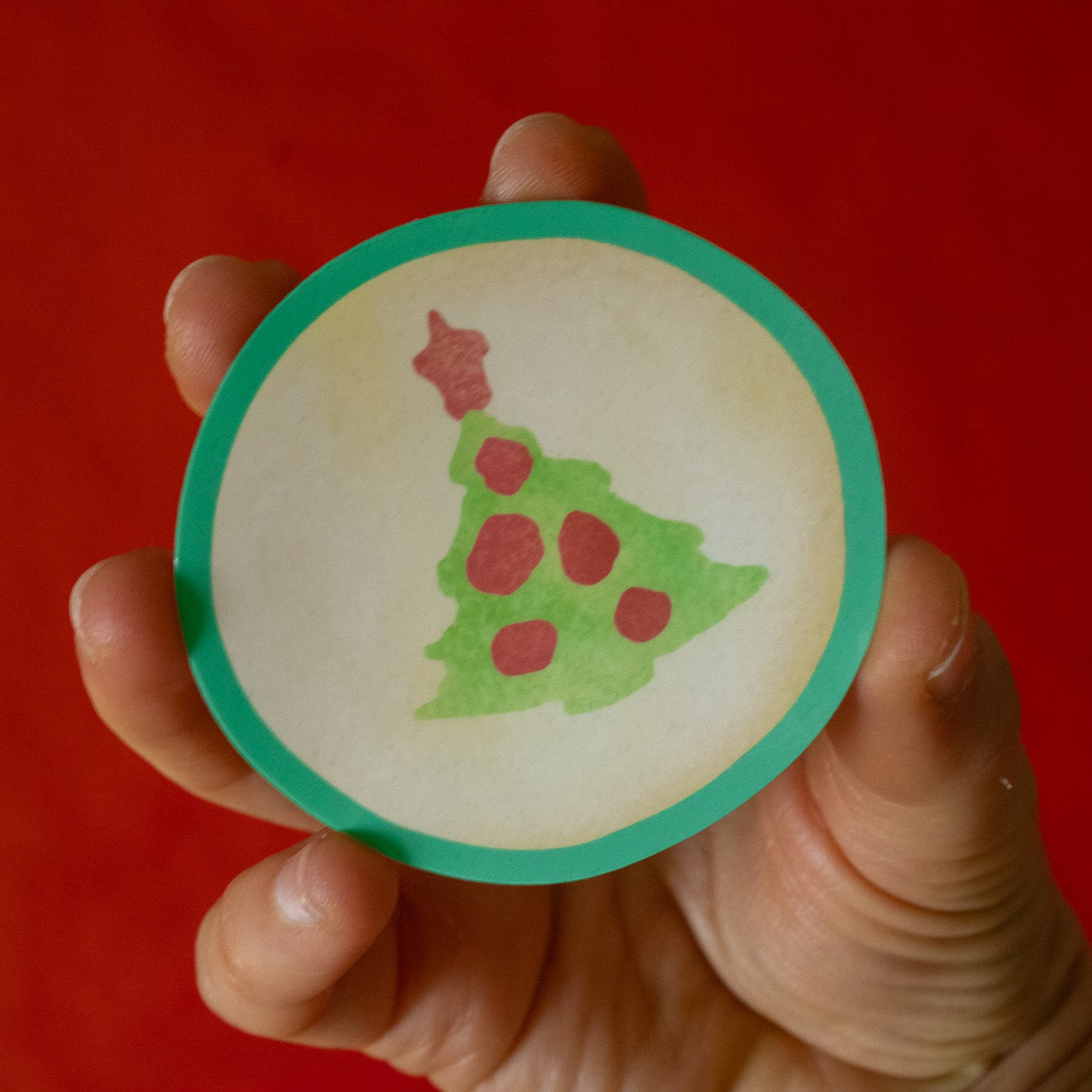 Christmas Tree Sugar Cookie Vinyl Sticker