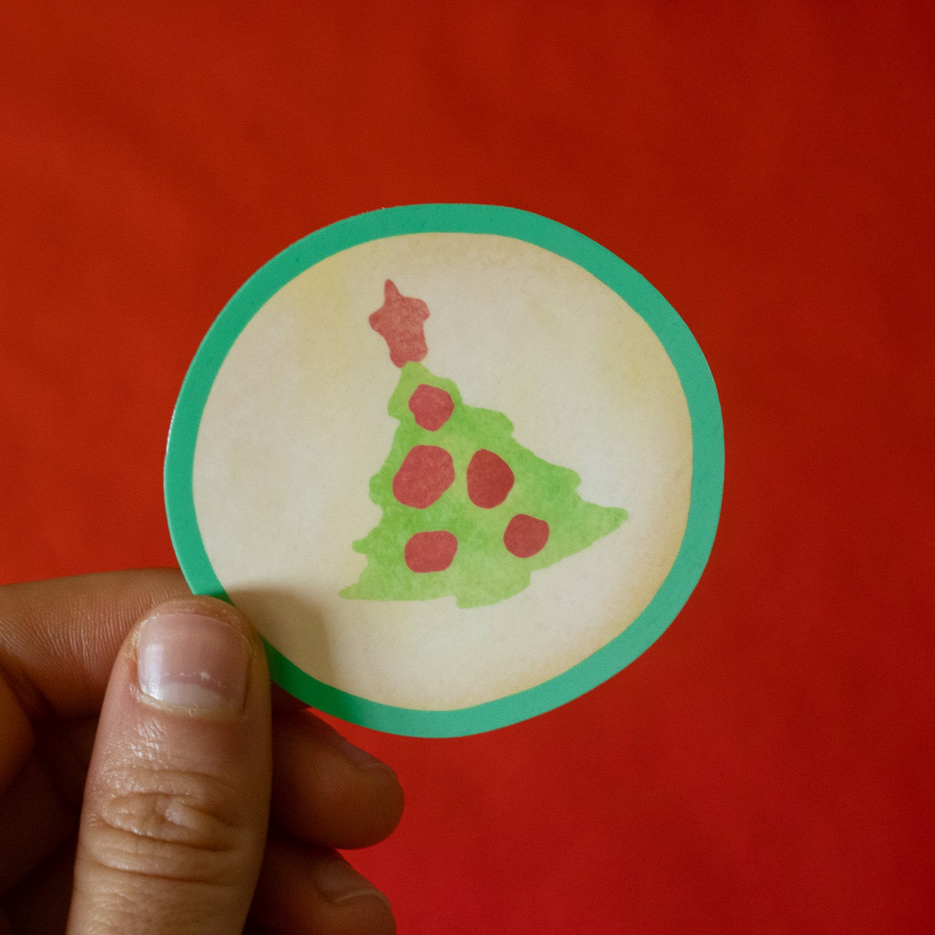 Christmas Tree Sugar Cookie Vinyl Sticker