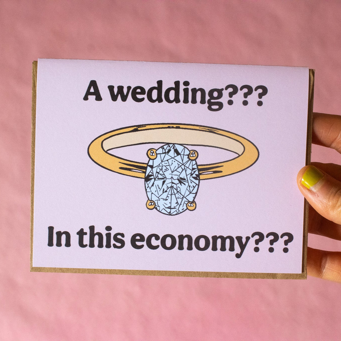 Wedding in this Economy Greeting Card