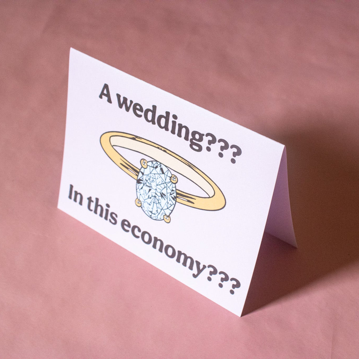 Wedding in this Economy Greeting Card