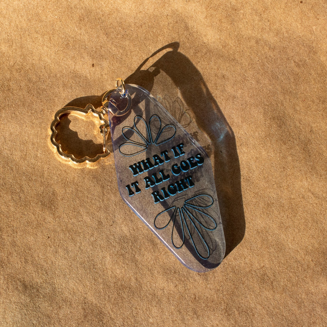 What if it All Goes Right Motel Keychain