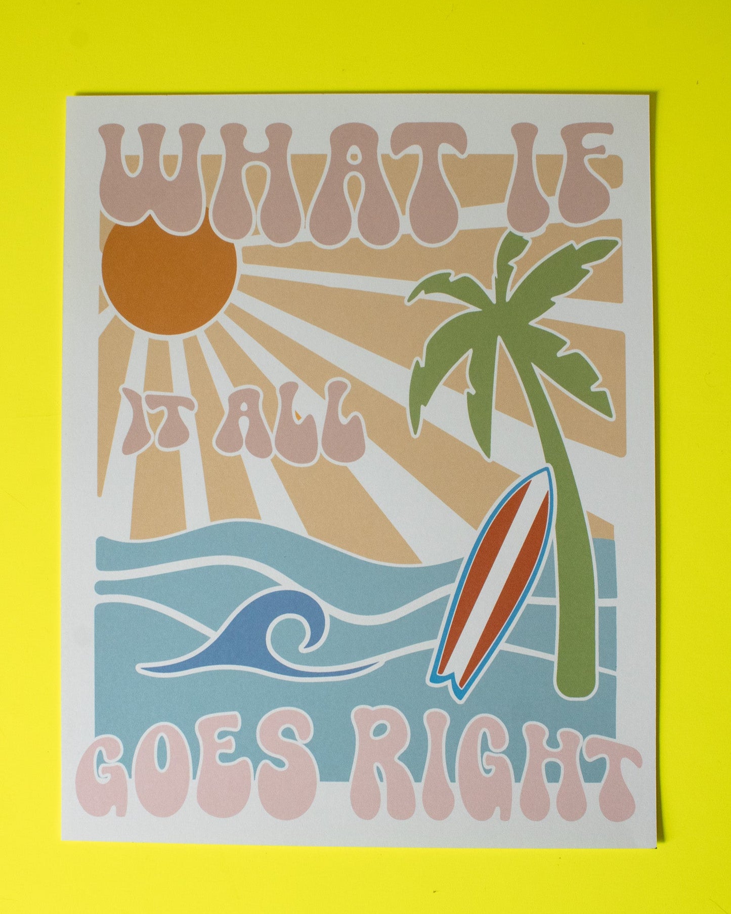 What If It All Goes Right Wall Art Print