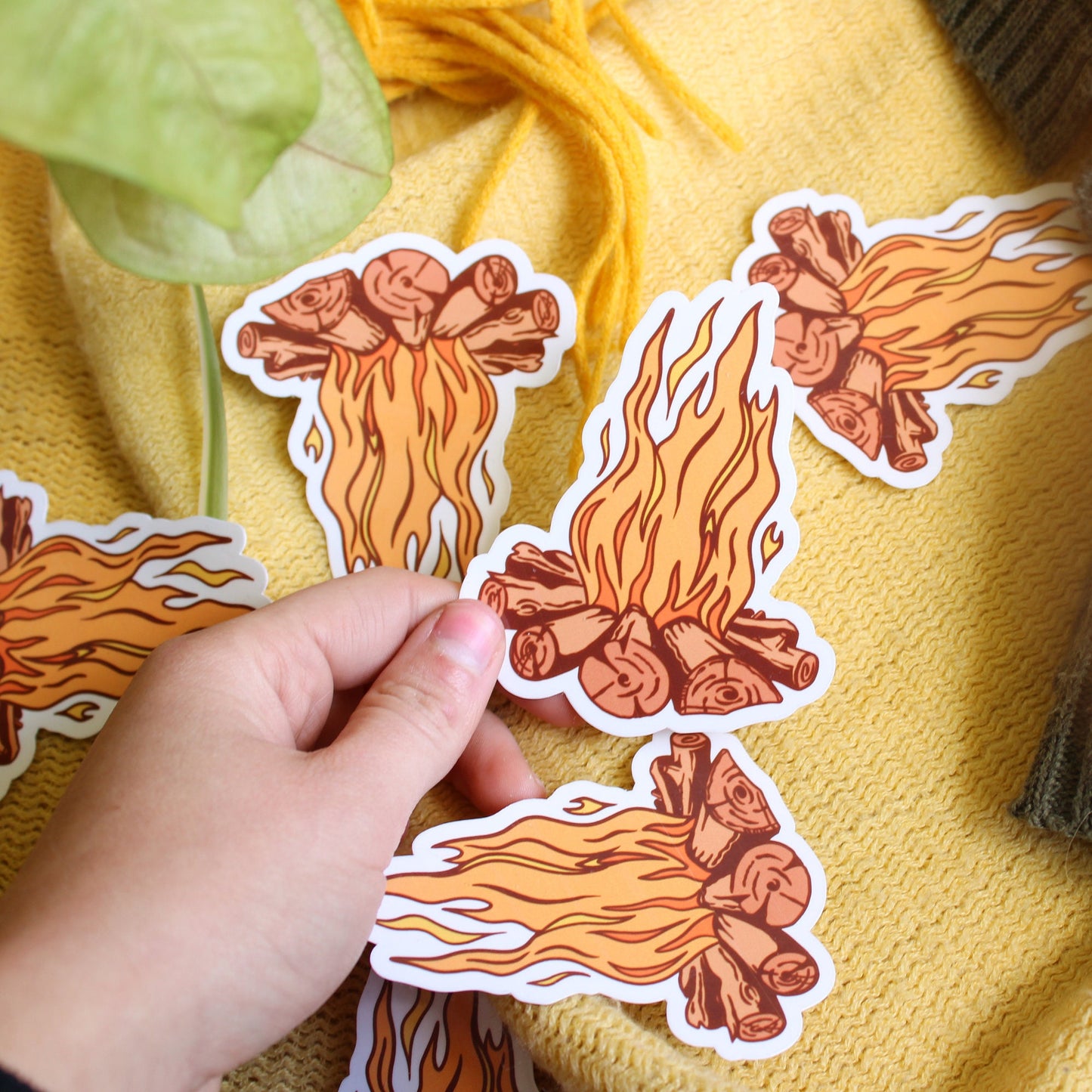 Campfire Vinyl Sticker