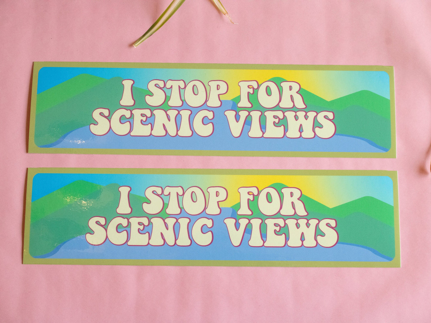 I Stop for Scenic Views Bumper Magnet