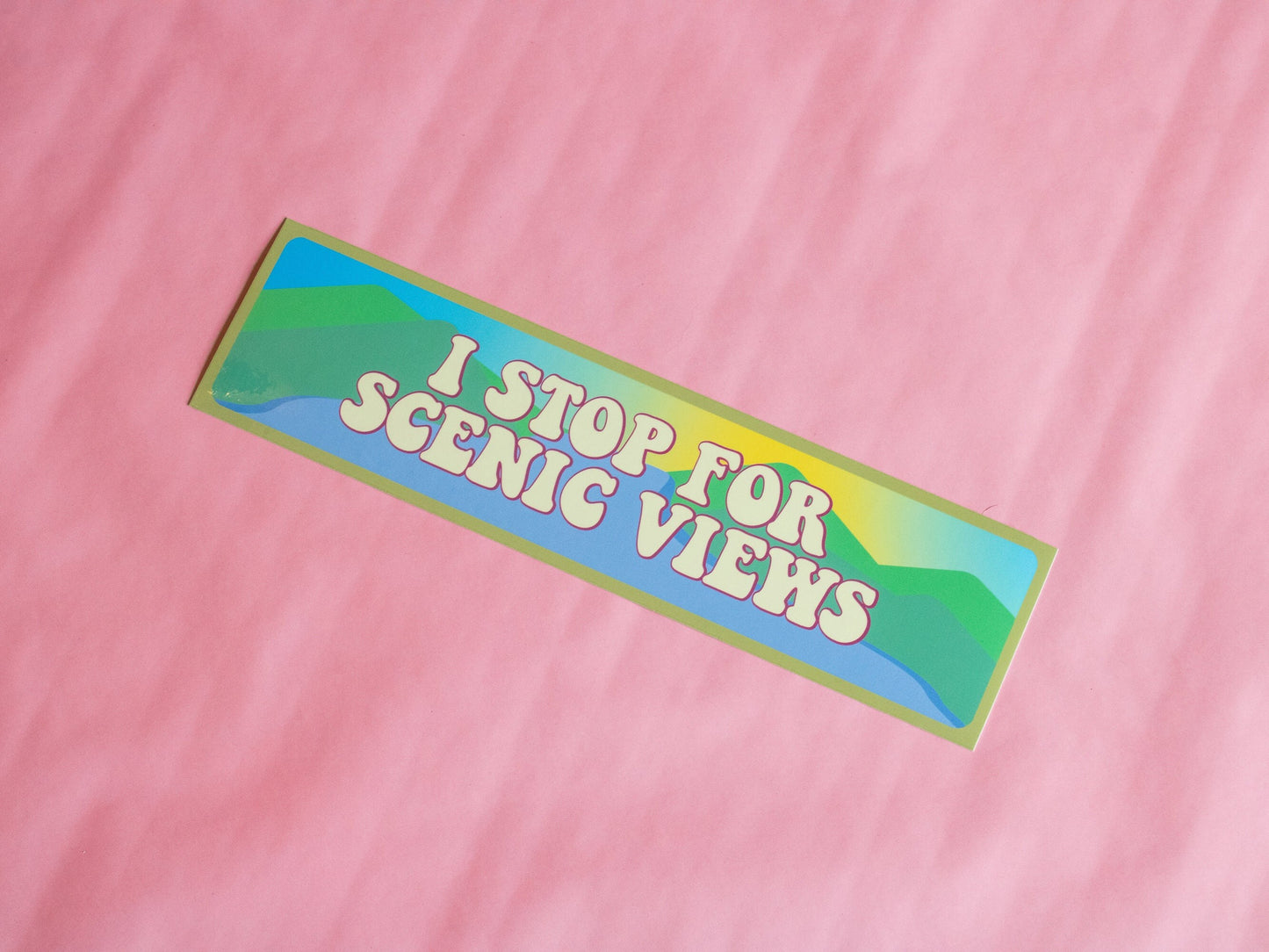 I Stop for Scenic Views Bumper Magnet