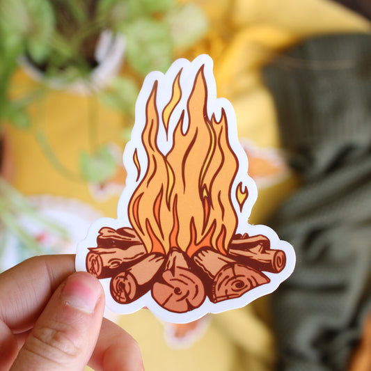 Campfire Vinyl Sticker