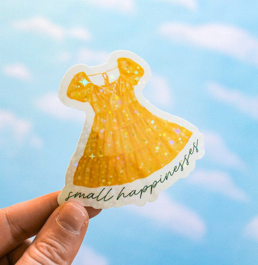 Small Hapinesses Sundress Vinyl Sticker