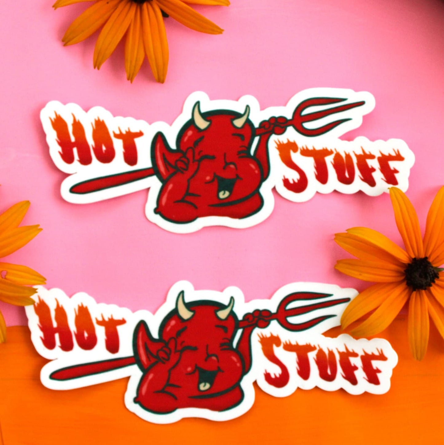 Hot Stuff Vinyl Sticker