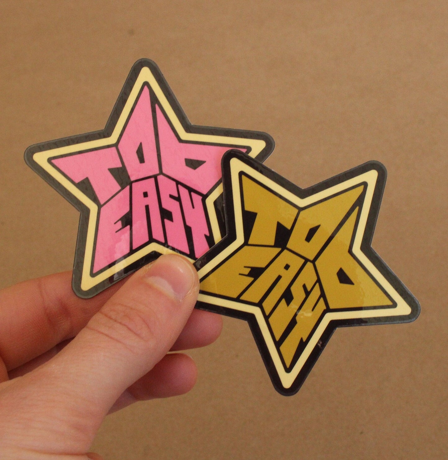 Too Easy Star Vinyl Sticker