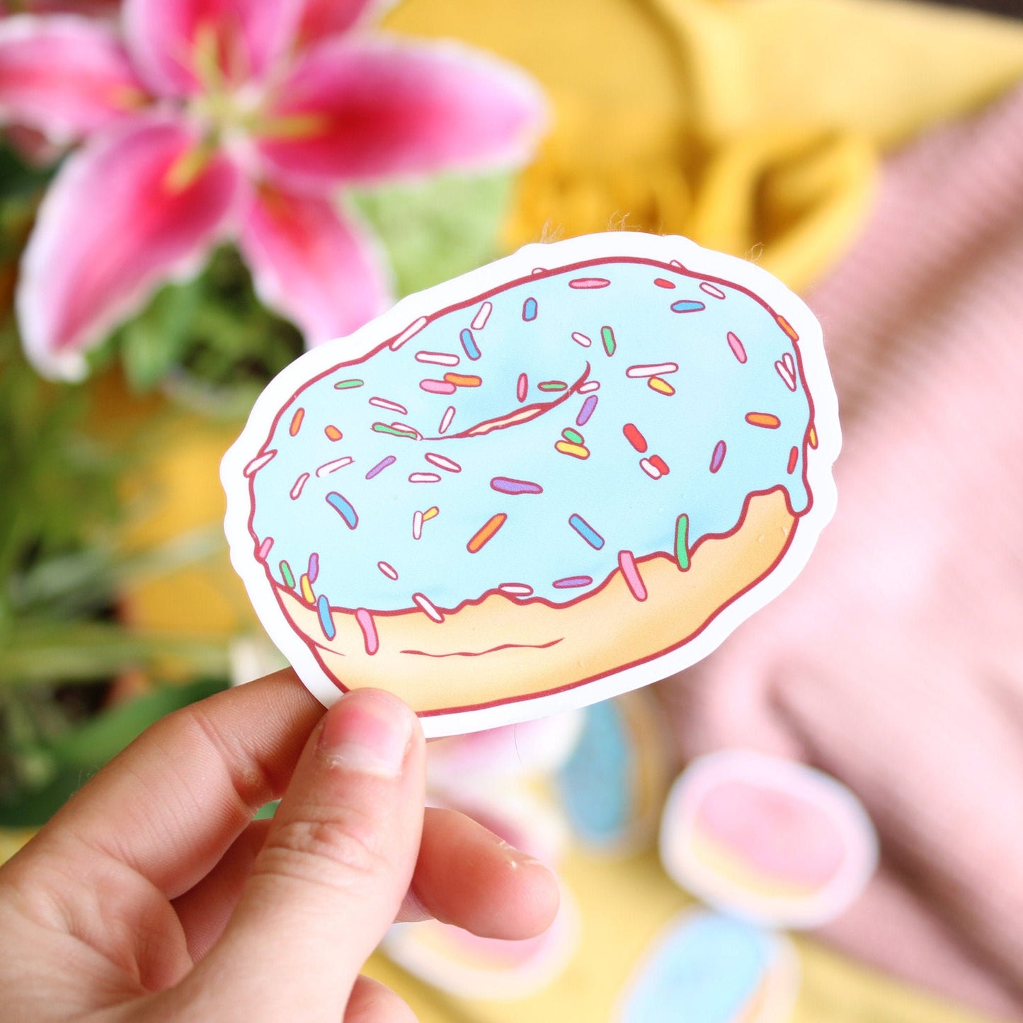 Pastel Donut Vinyl Sticker