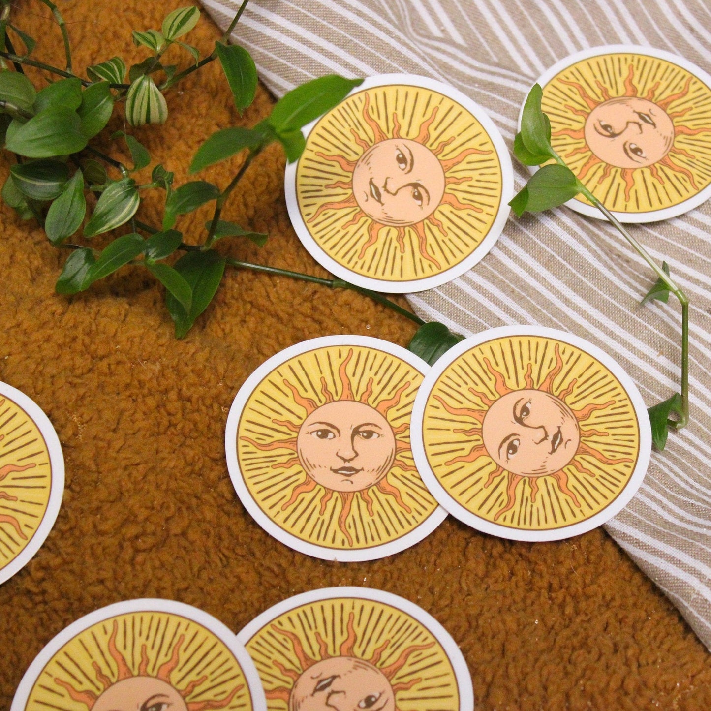 Sun Circle vinyl Sticker