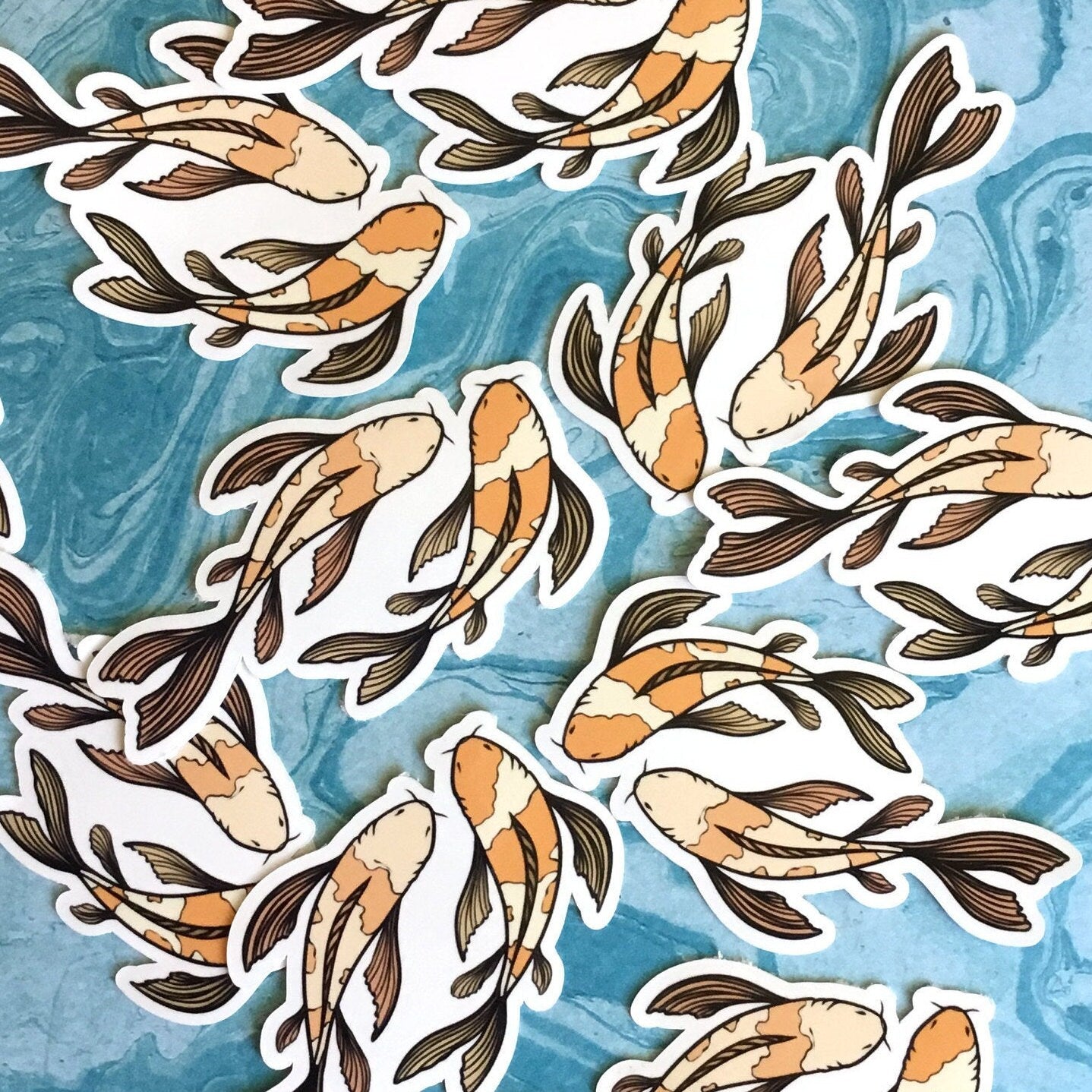 Koi Fish Vinyl Sticker