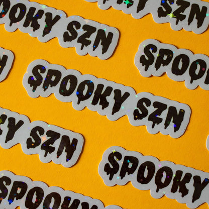 Spooky Season Sparkly Vinyl Sticker