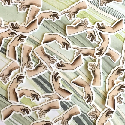 Creation of Adam Michelangelo Vinyl Sticker