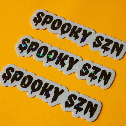 Spooky Season Sparkly Vinyl Sticker