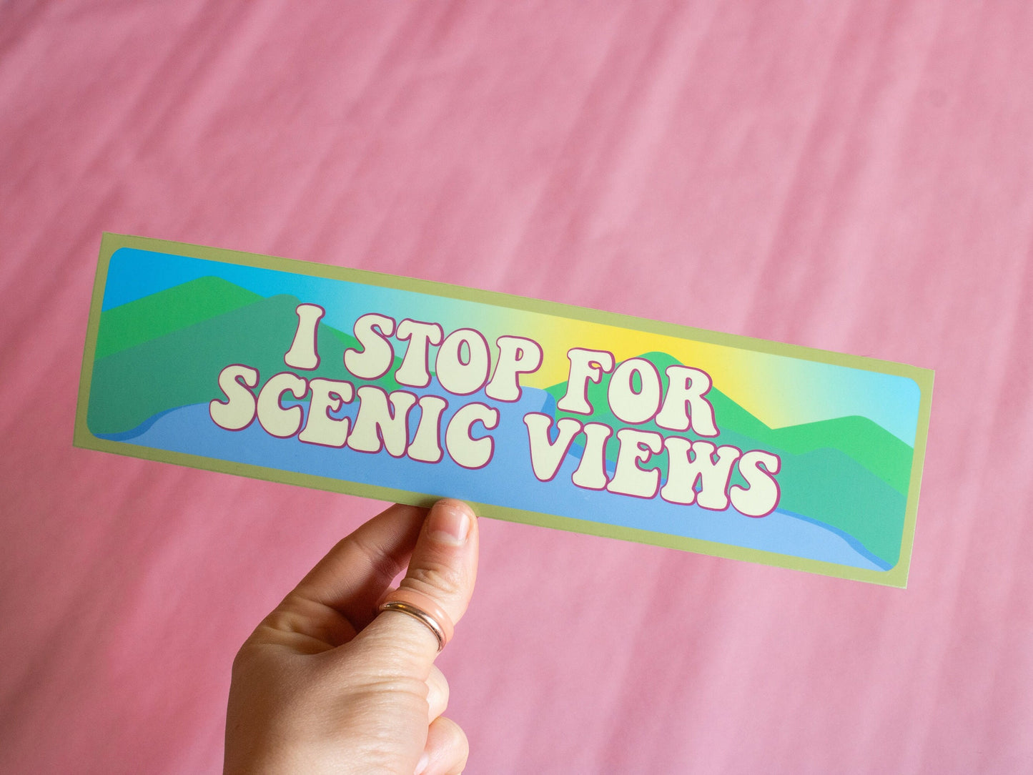 I Stop for Scenic Views Bumper Magnet