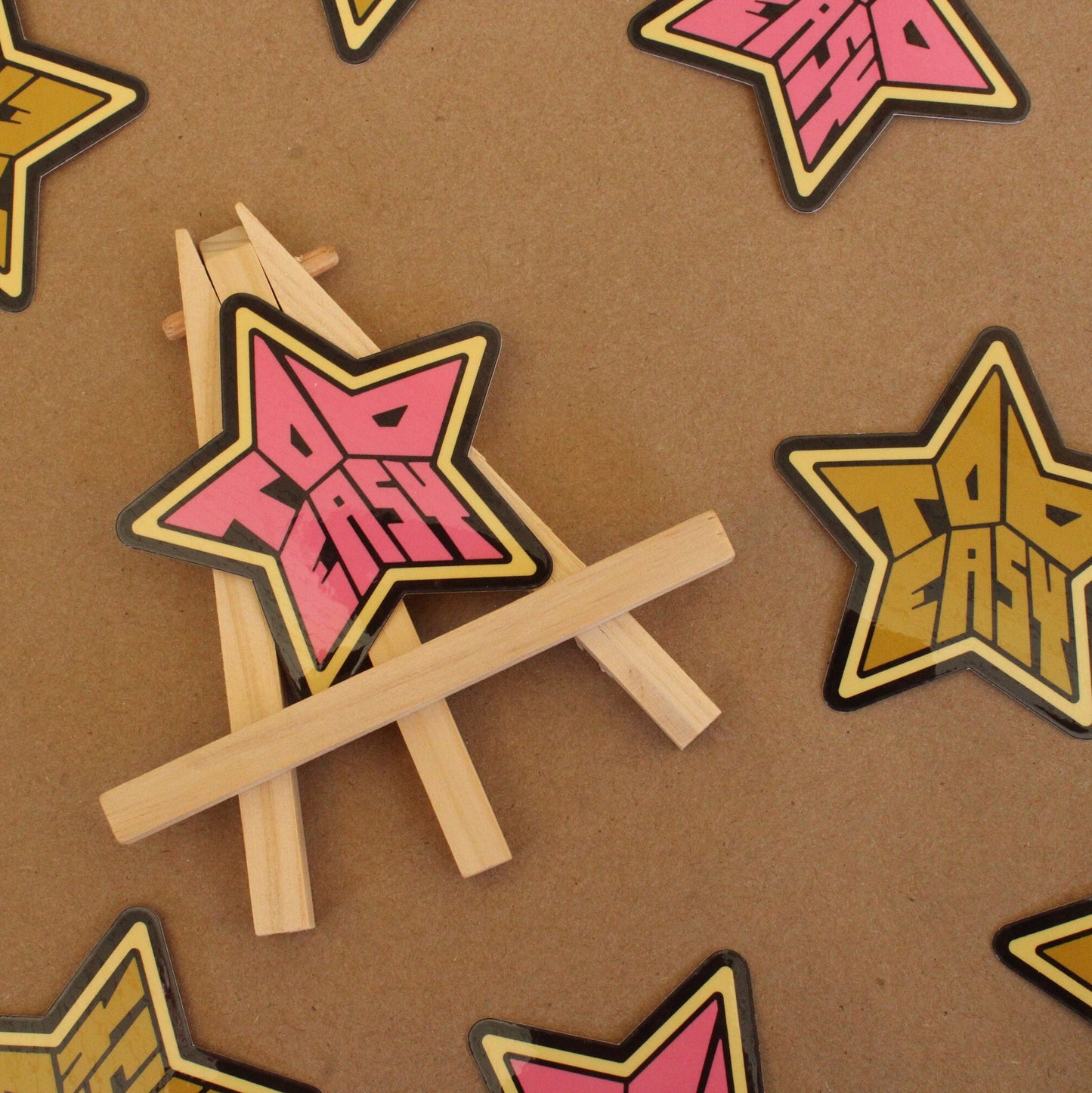 Too Easy Star Vinyl Sticker