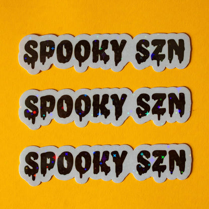 Spooky Season Sparkly Vinyl Sticker