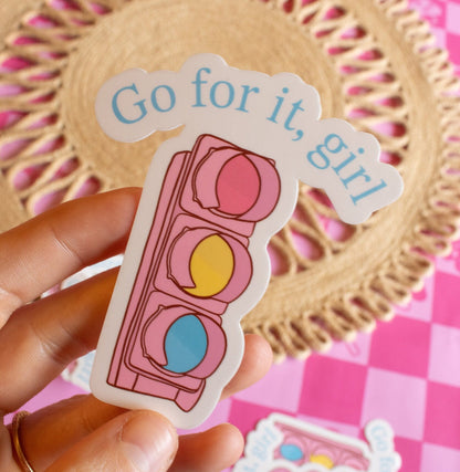 Go For it Girl Vinyl Sticker