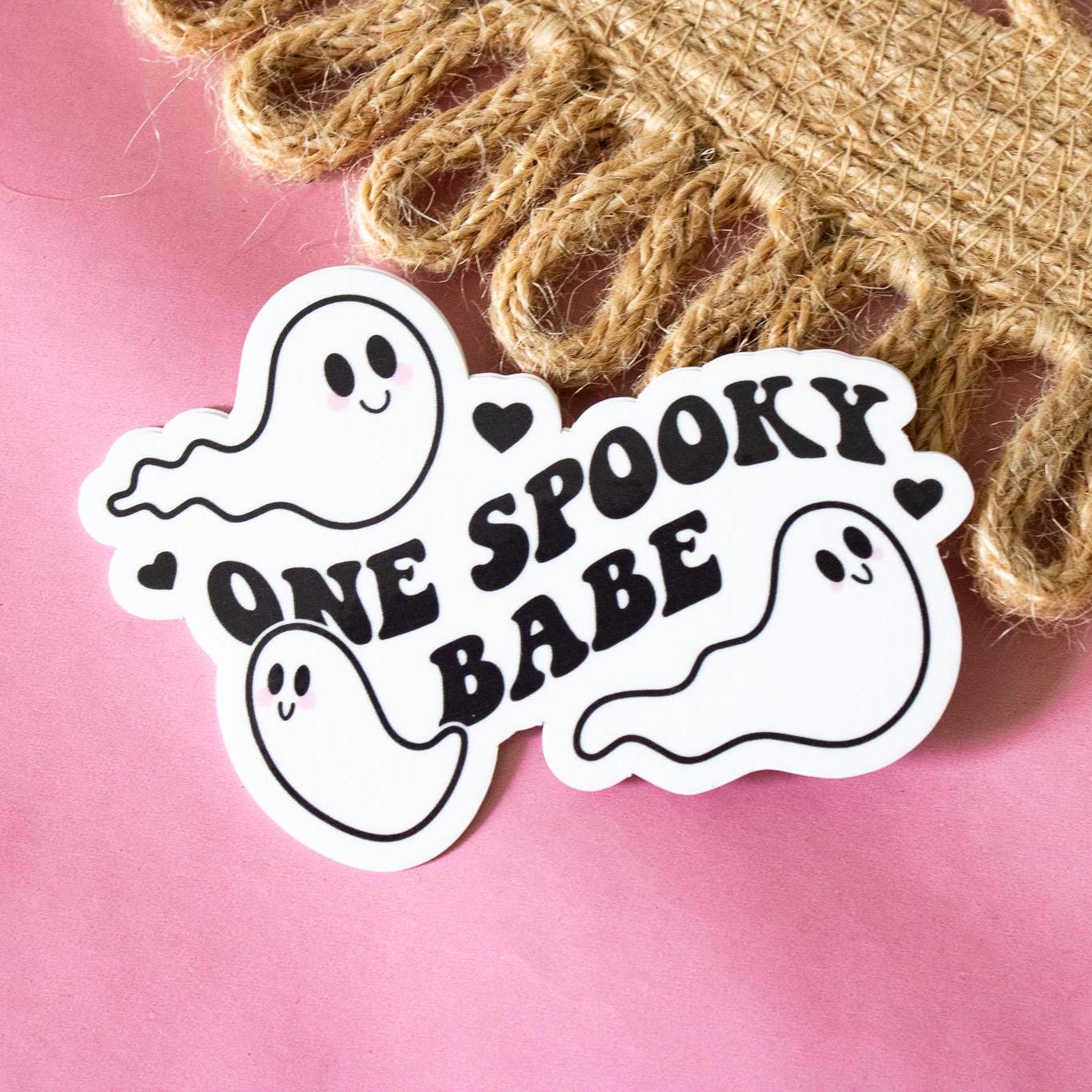 One Spooky Babe Vinyl Sticker