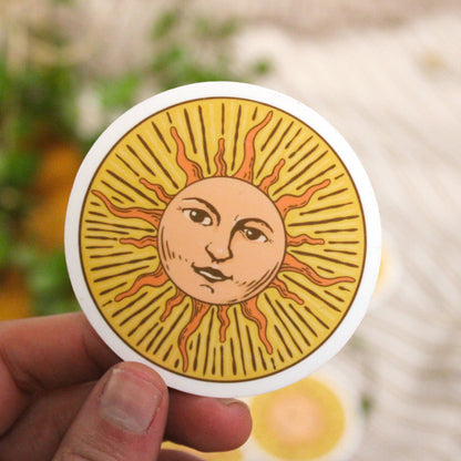 Sun Circle vinyl Sticker