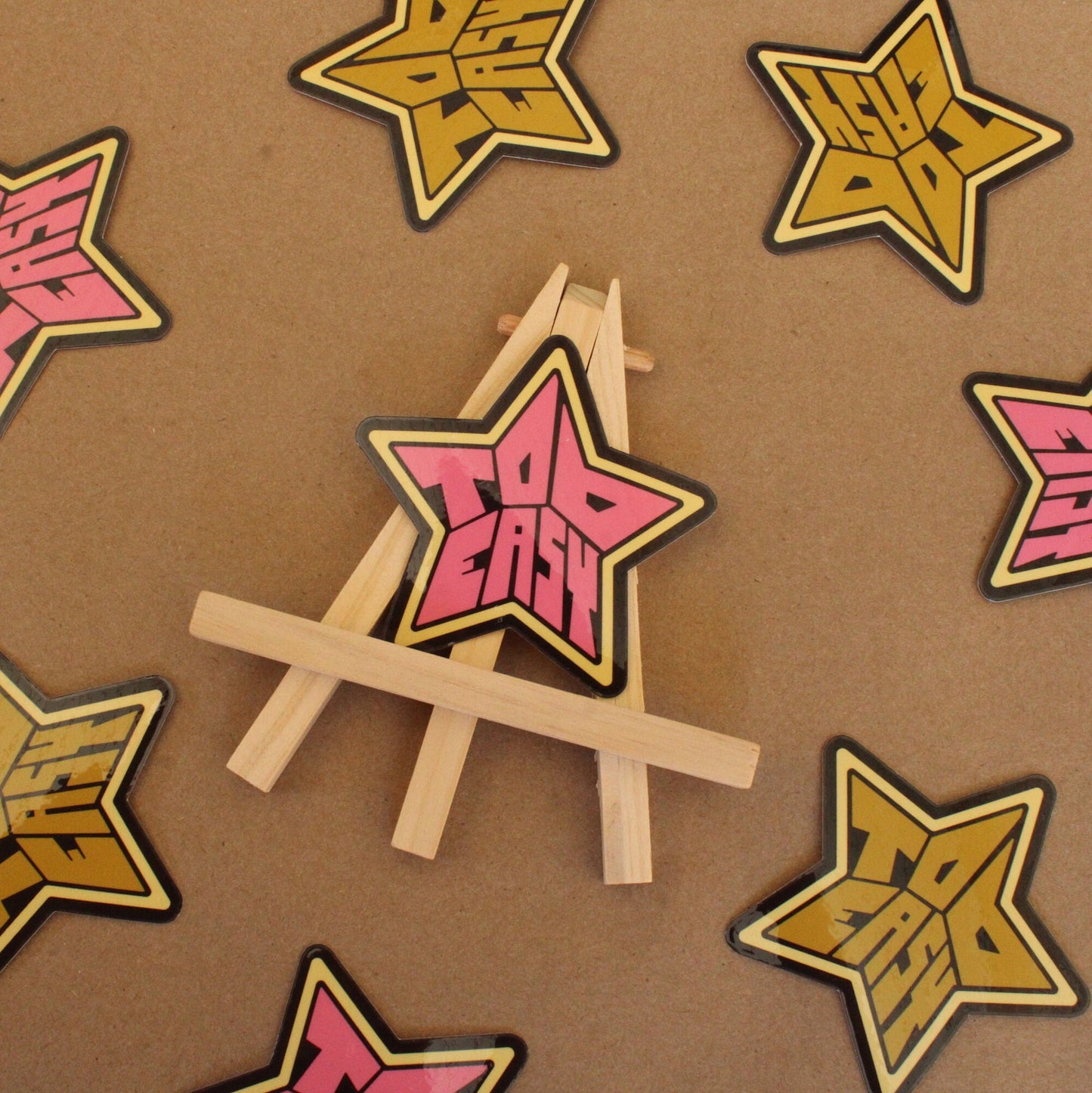 Too Easy Star Vinyl Sticker