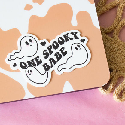 One Spooky Babe Vinyl Sticker