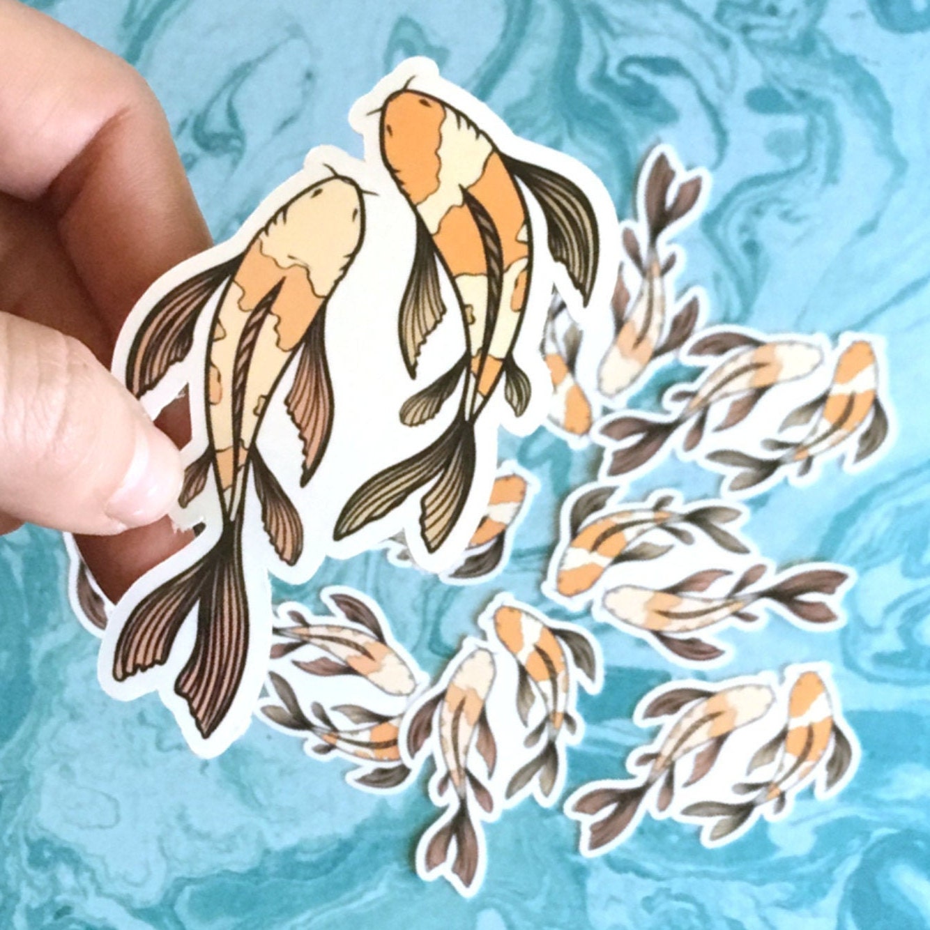 Koi Fish Vinyl Sticker