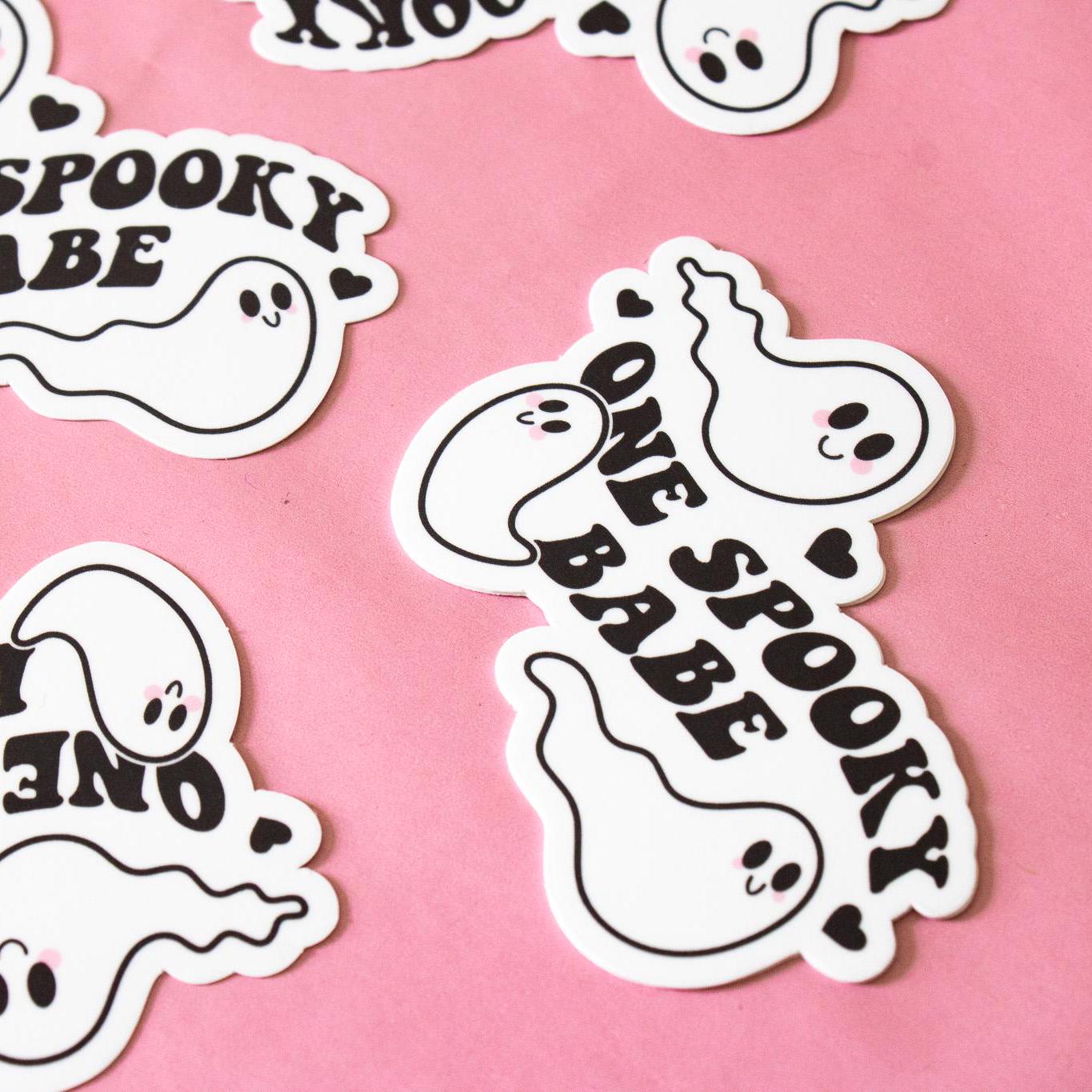 One Spooky Babe Vinyl Sticker