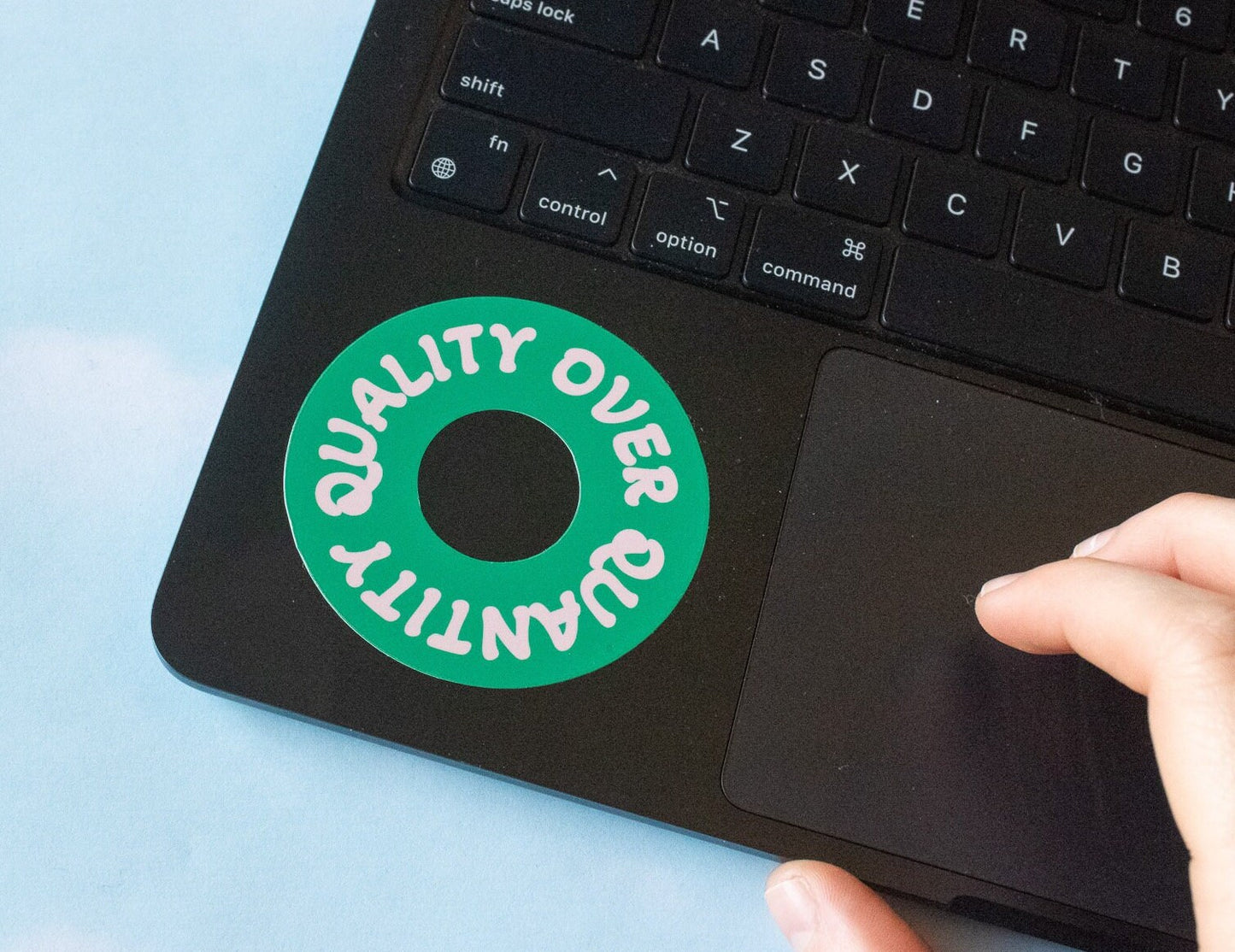 Quality Over Quantity Vinyl Sticker