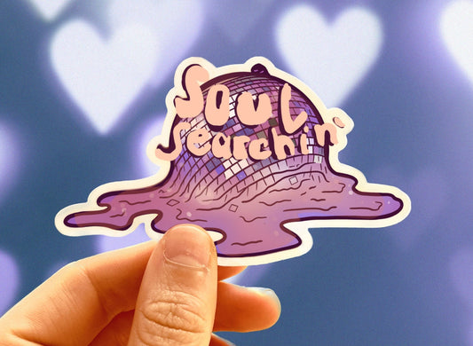 Soul Searchin' Disco Ball Vinyl Sticker