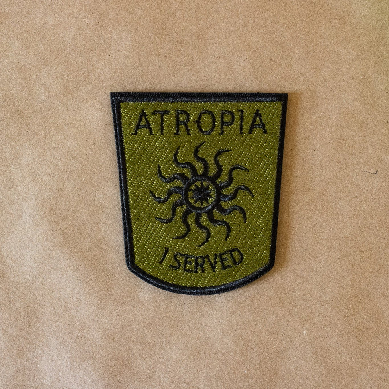 Atropia Embroidered Hook and Loop Morale Patch | Tactical army grunt ...