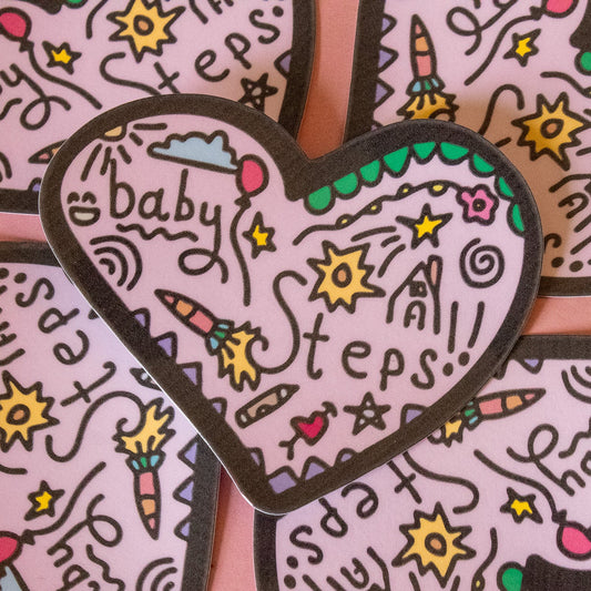 Baby Steps Vinyl Sticker