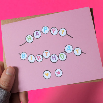 Birthday Friendship Bracelet Greeting Card
