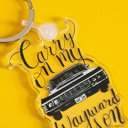 Carry On My Wayward Son Keychain
