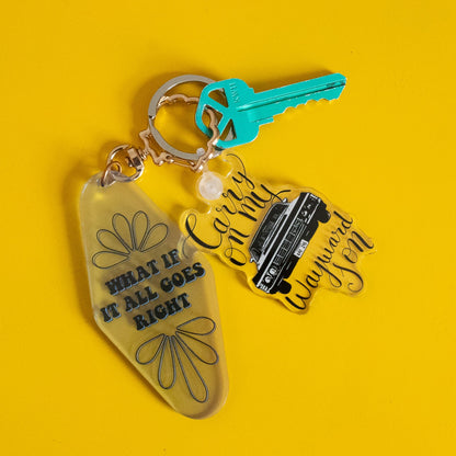 Carry On My Wayward Son Keychain