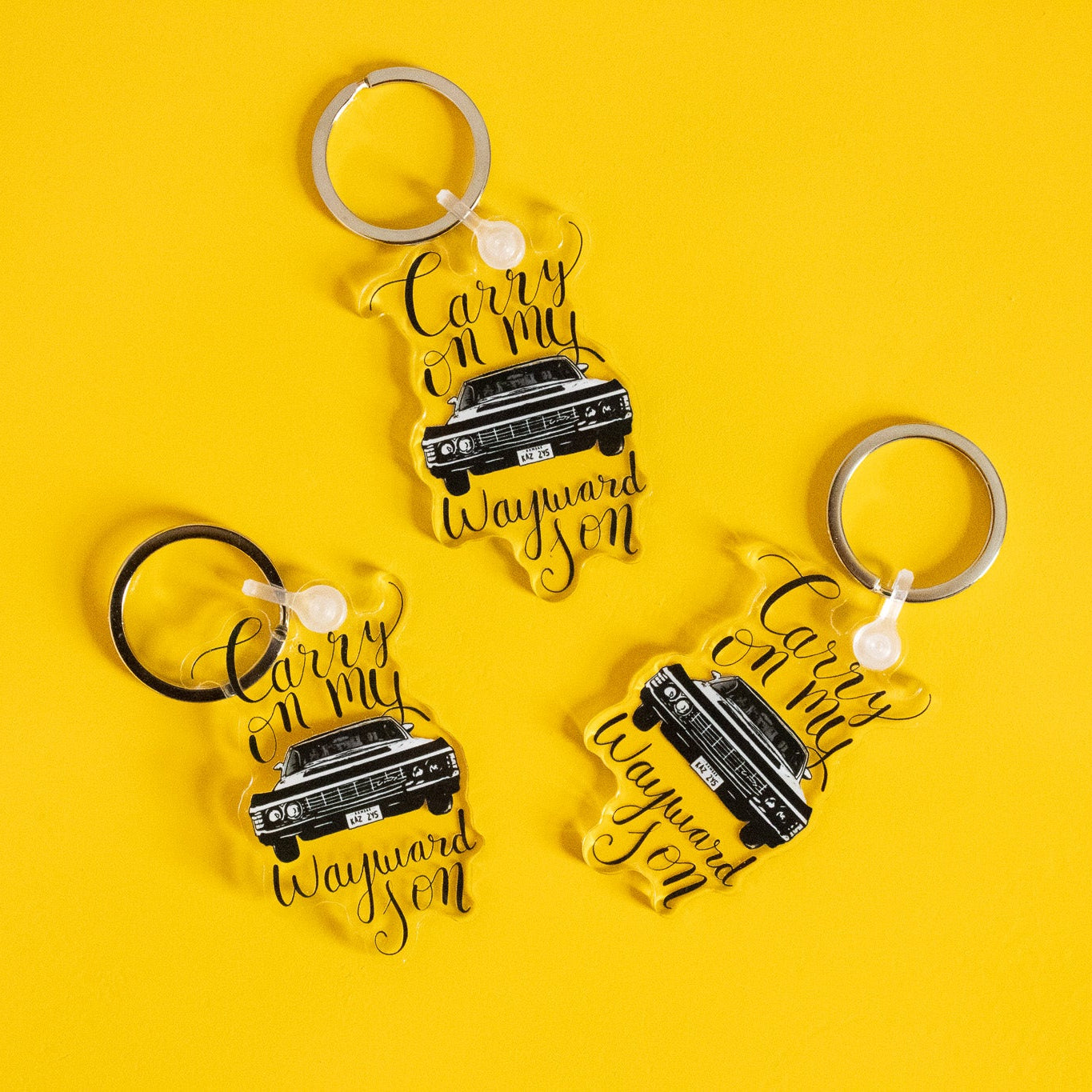 Carry On My Wayward Son Keychain