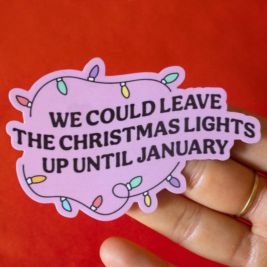 Christmas Lights Vinyl Sticker