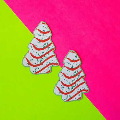 Christmas Tree Cake Vinyl Sticker