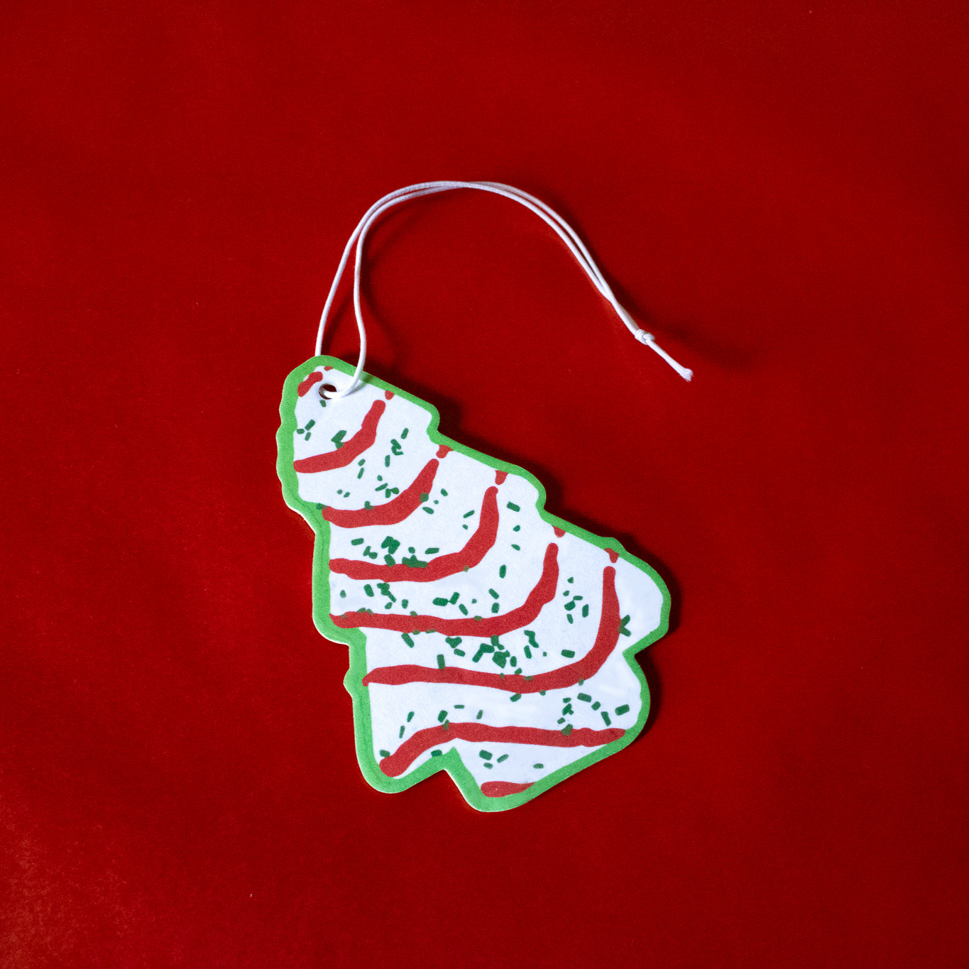 Christmas Tree Cake Car Air Freshener