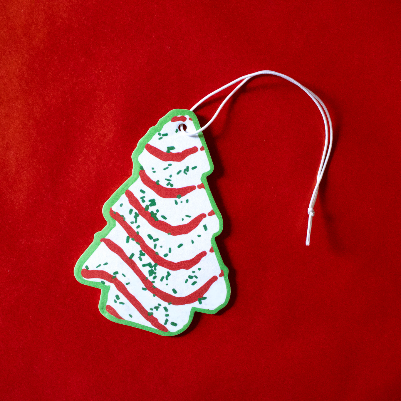 Christmas Tree Cake Car Air Freshener